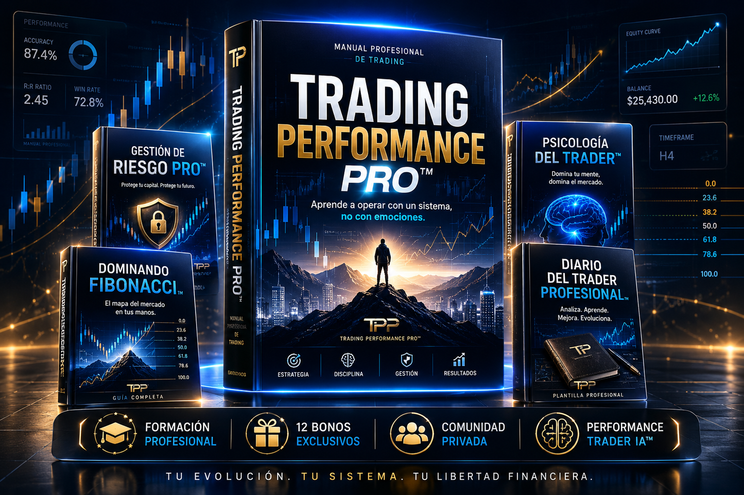 Trading Performance Pro™ | Manual Completo + 12 Bonos Premium + Performance Trader IA + Comunidad Privada